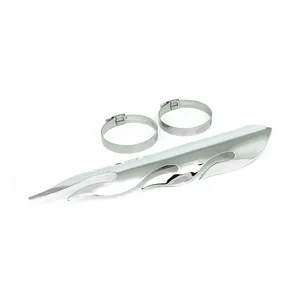 MCS Flamed heat shield set 12" long chrome