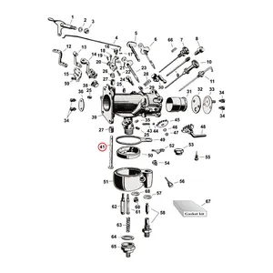 Samwel Throttle shaft, 1" Linkert