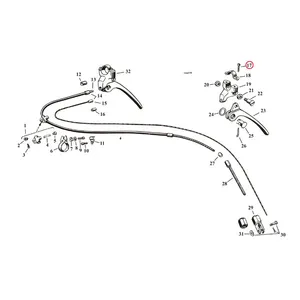Samwel Screw, brake lever bracket clamp