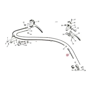 Samwel Adjuster screw, front brake cable