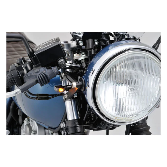 Daytona Mini 1 D-Light LED turn signals. Clear lens