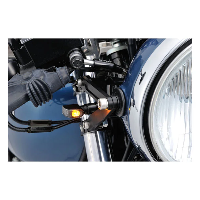Daytona Mini 1 D-Light LED turn signals. Clear lens