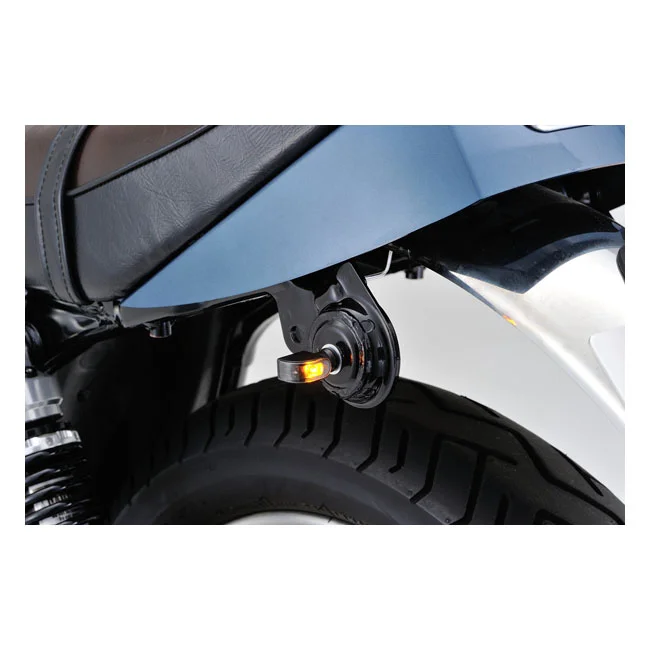 Daytona Mini 1 D-Light LED turn signals. Clear lens