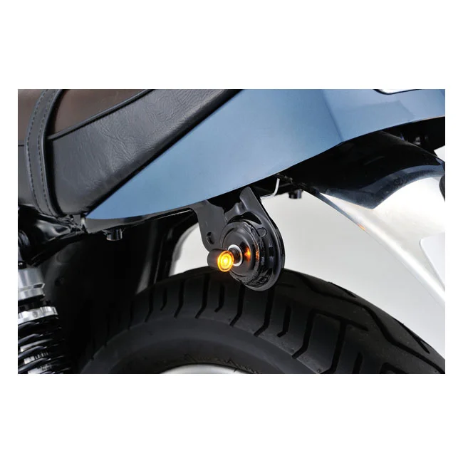 Daytona D-light Sol2 mini turn signals. Clear lens