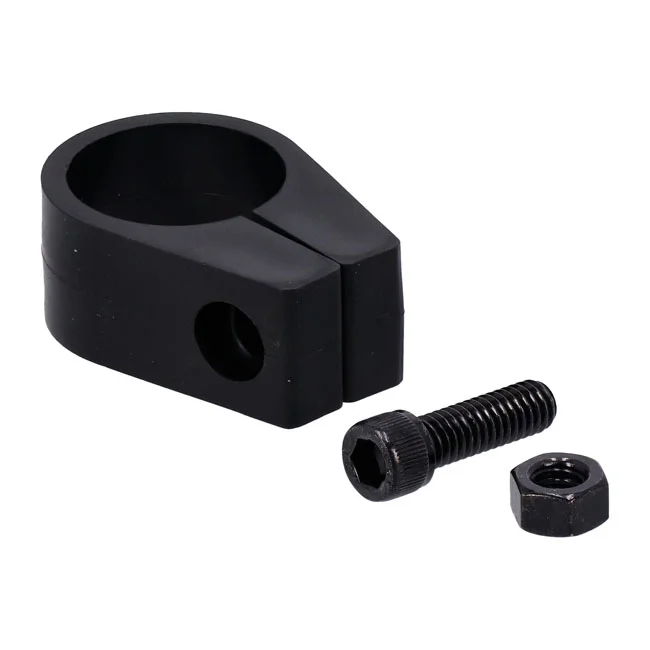 Jagg Universal oil cooler clamp. 1-3/8", black