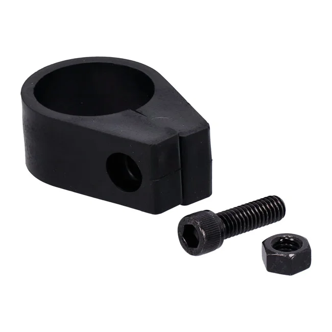 Jagg Universal oil cooler clamp. 1-1/4", black