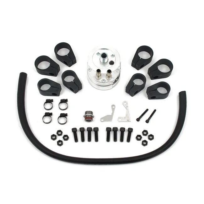 Jagg Oil cooler kit. Vertical mount, 6 row, Slimline