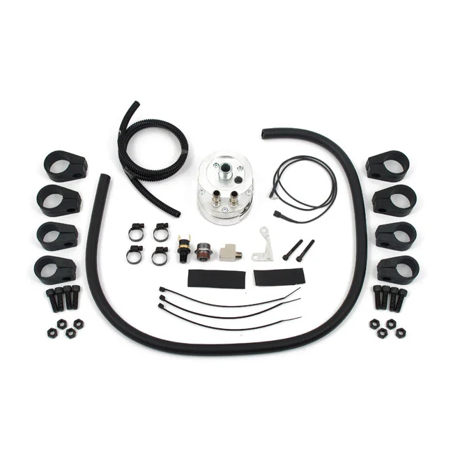 Jagg Oil cooler kit. Vertical mount, 10 row, Fan