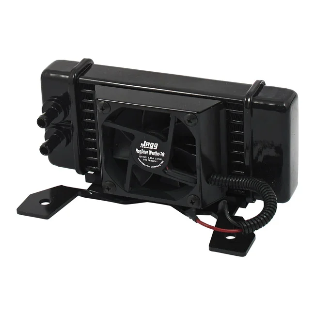 Jagg Oil cooler kit. Low mount - Horizontal - 10 row - Fan