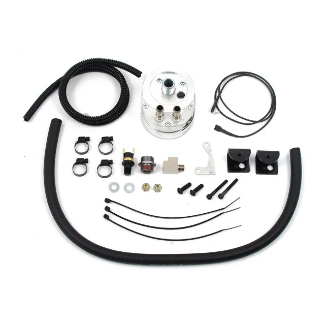 Jagg Oil cooler kit. Low mount - Horizontal - 10 row - Fan
