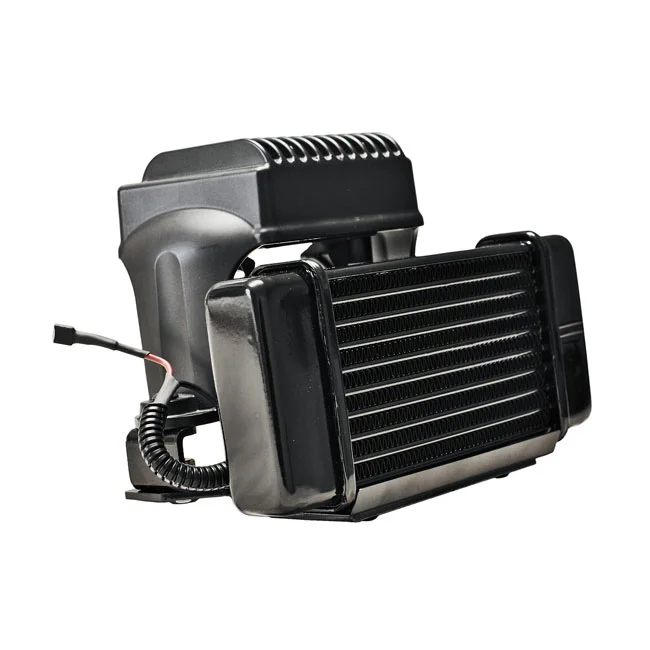 Jagg Oil cooler kit. Low mount - Horizontal - 10 row - Fan