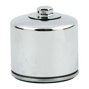 K&N K&N, spin-on oil filter with top nut. Chrome