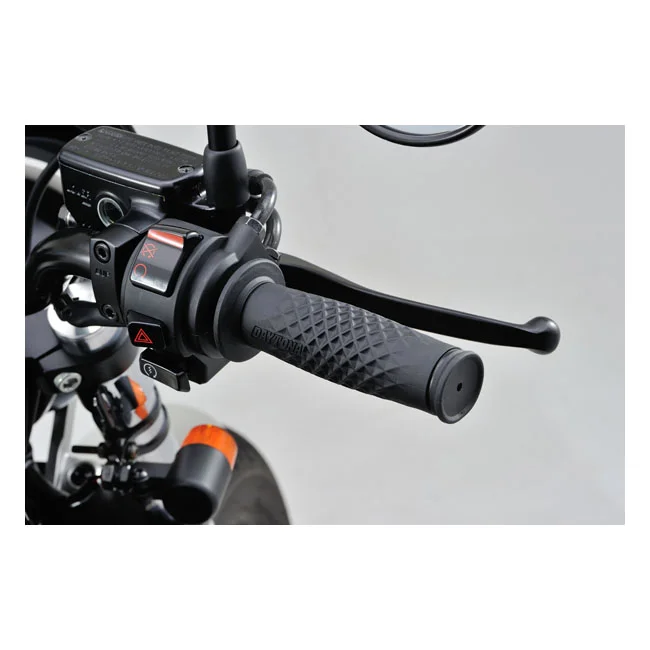 Daytona 1" Grippy Grip set. WAFFLE. Black