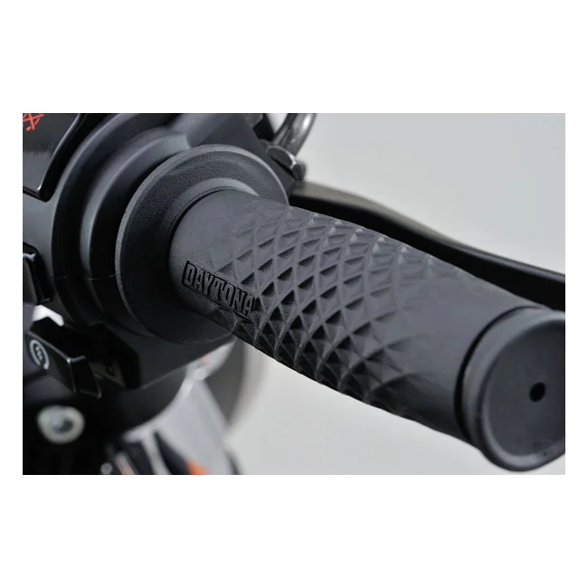 Daytona 1" Grippy Grip set. WAFFLE. Black