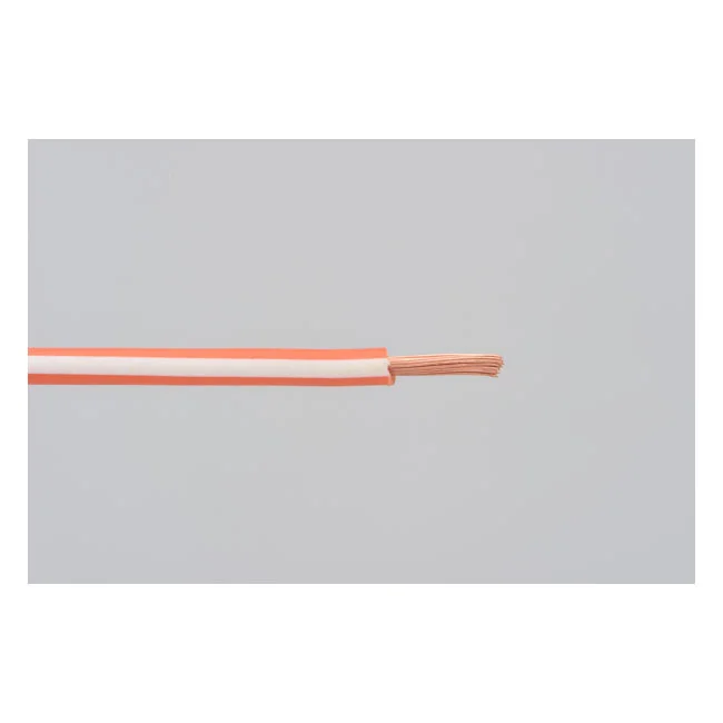 MCS Electrical wire. 2 meter 0.75sq. orange/white - 970888