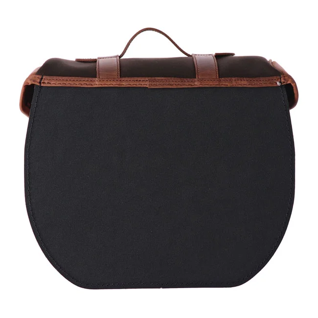 Longride Click-on Retro saddlebag waxed cotton. Khaki