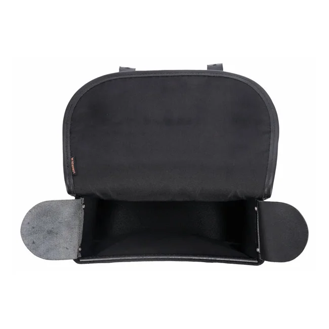 Longride Throw over saddlebags waxed cotton. Black