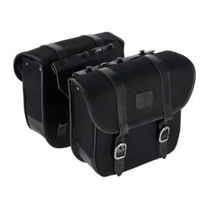 Longride Longride, Throw over saddlebags waxed cotton. Black