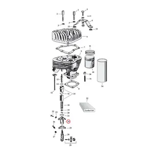 Samwel Tappet block set (2), rear. Zinc plated