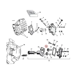 Samwel Idler gear, scavenge oil pump