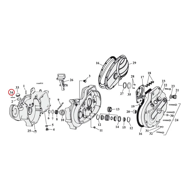MCS Dowel pin, oil strainer - 333