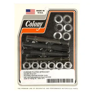 Colony Colony, sprocket cover mount kit. Chrome