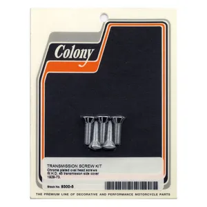 Colony Colony bolt set, transmission side cover. Chrome