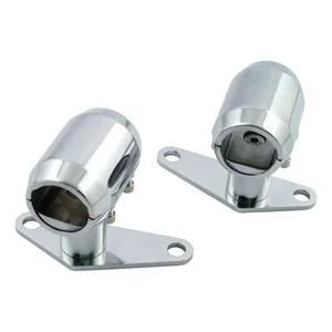MCS Springer custom fender mount set. .950" I.D. Chrome