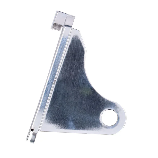 CPV ''slide-in'' license plate bracket. Side mount, polished