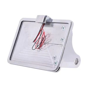 CPV CPV, ''slide-in'' license plate bracket. Side mount, polished
