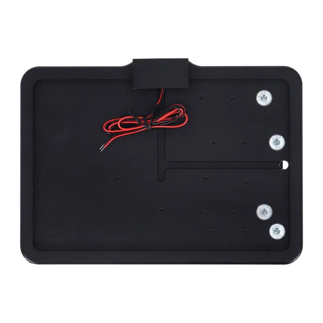 CPV ''slide-in'' license plate bracket. Side mount, black