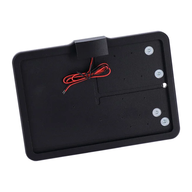 CPV ''slide-in'' license plate bracket. Side mount, black