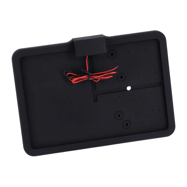 CPV ''slide-in'' license plate bracket. Side mount, black