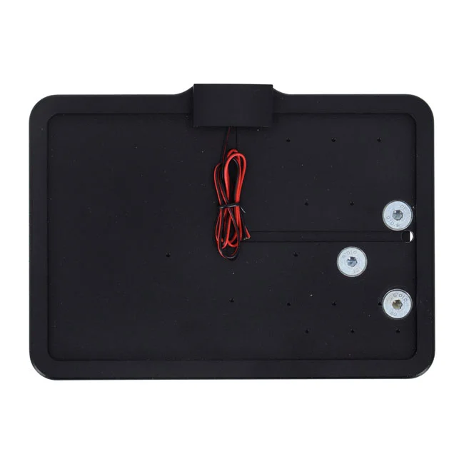 CPV ''slide-in'' license plate bracket. Side mount, black
