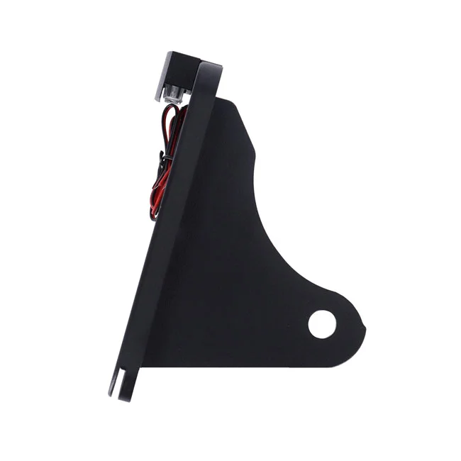 CPV ''slide-in'' license plate bracket. Side mount, black