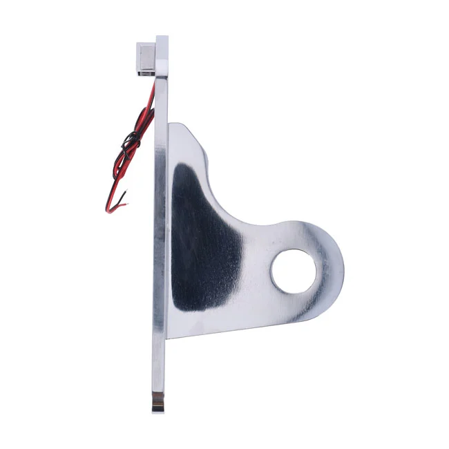 CPV Side mount license plate bracket. Polished