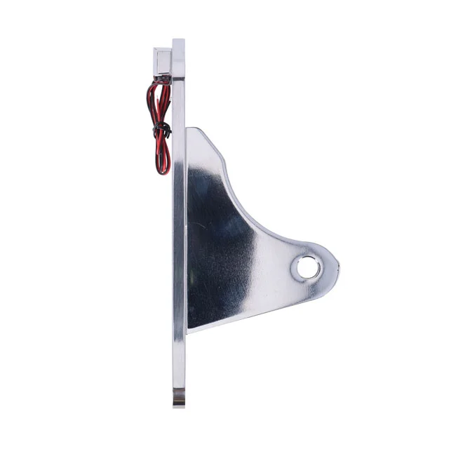 CPV Dyna shock mount license plate bracket kit DE. Polished