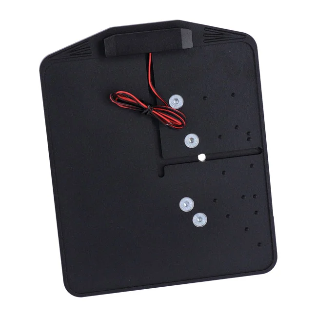 CPV Side mount license plate bracket. Black powder coated