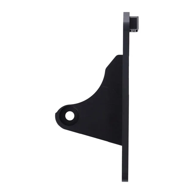 CPV Side mount license plate bracket. Black powder coated