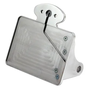 CPV CPV, license plate bracket kit. Polished. Cateye. DE