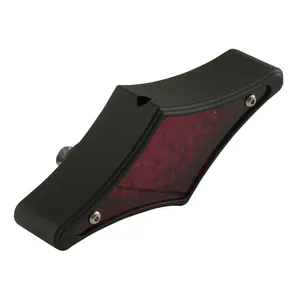 MCS Flat-lens diamond LED taillight. Black