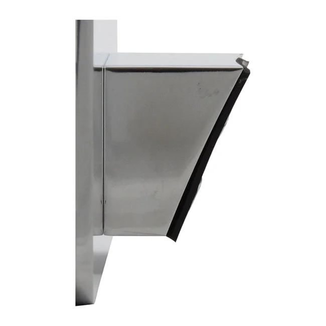 CPV License plate bracket 25 degree. Belgium. Polished