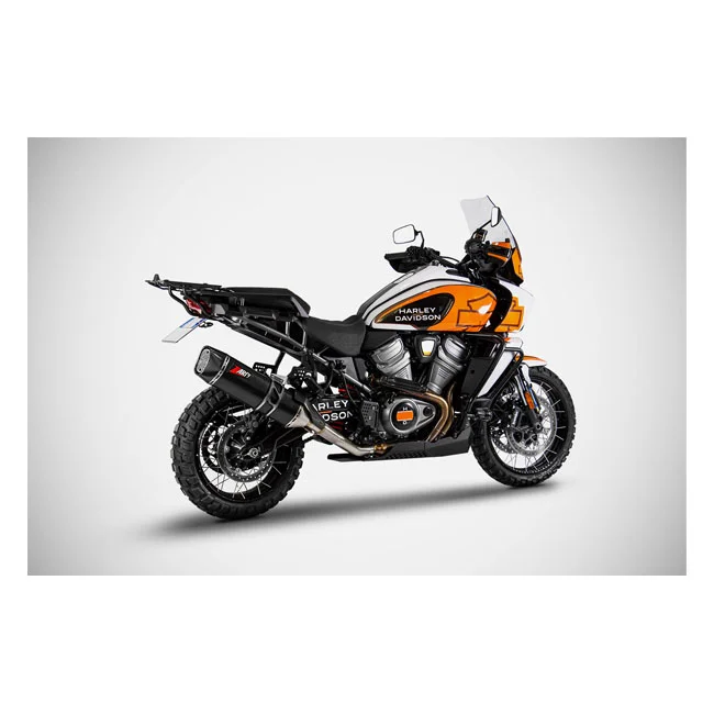 Zard Pan America slip-on muffler. Matte black