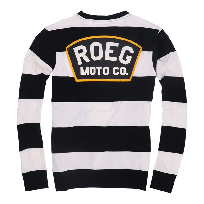 Roeg Shawn stripe sweatshirt off-white/black