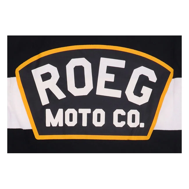 Roeg Shawn stripe sweatshirt off-white/black