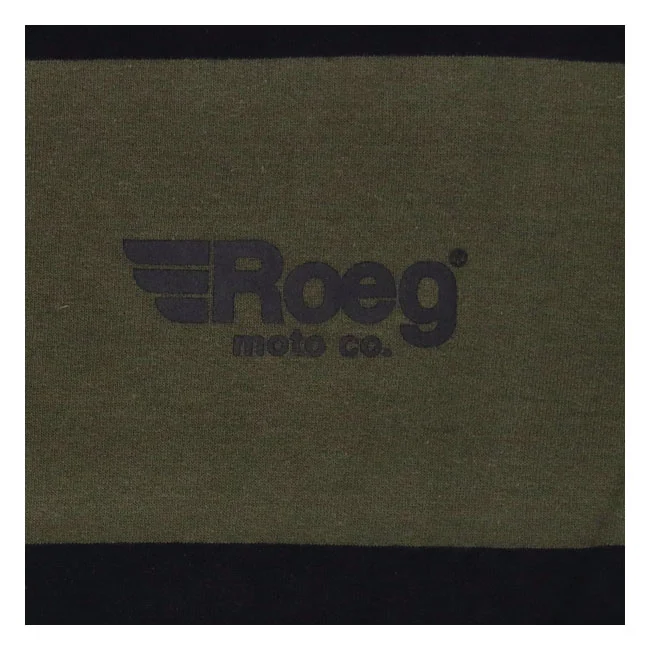 Roeg Shawn stripe sweatshirt army/black
