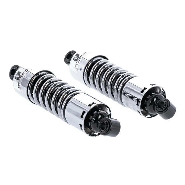 Progressive Suspension PS, 412 series shock set. 11". Heavy Duty. Chrome
