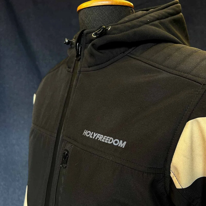 Holy Freedom Prison Softshell jacket white/black