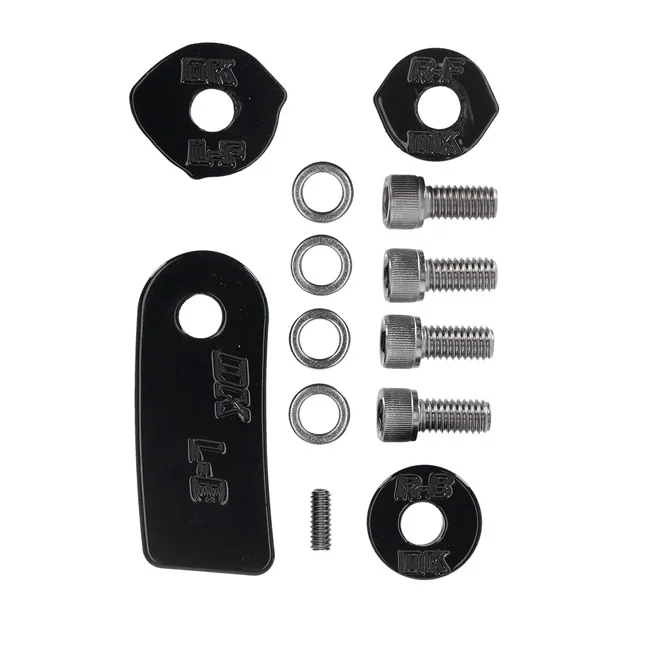 DK Custom Custom Products, rider floorboard relocation kit. Black