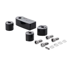 DK Custom DK Custom Products, rider floorboard relocation kit. Black